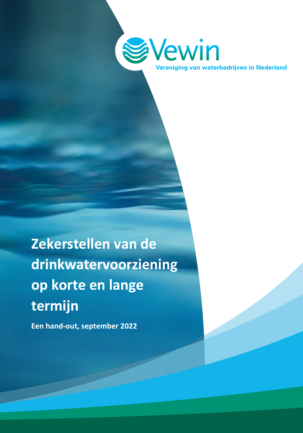Cover publicatie zekerstellen drinkwatervoorziening op de korte en lange termijn